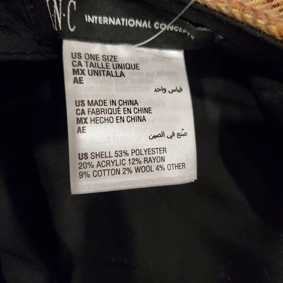 NWT Inc international concepts Brown Plaid Newsboy - Picture 4 of 4